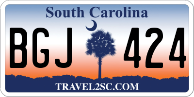 SC license plate BGJ424