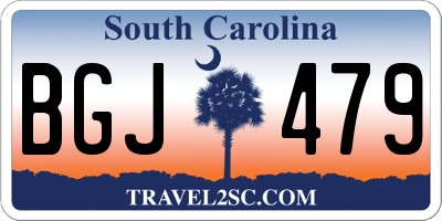 SC license plate BGJ479