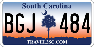 SC license plate BGJ484