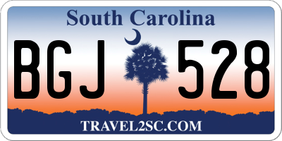 SC license plate BGJ528