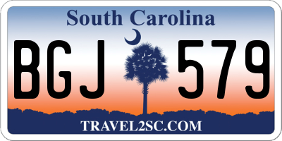 SC license plate BGJ579