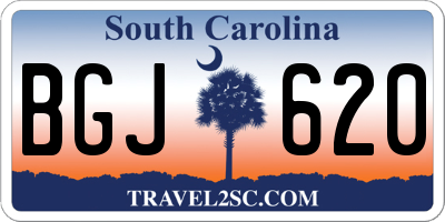 SC license plate BGJ620