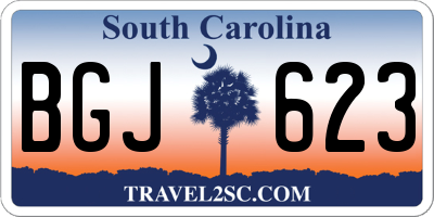 SC license plate BGJ623