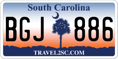 SC license plate BGJ886