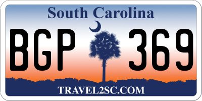 SC license plate BGP369