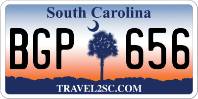 SC license plate BGP656