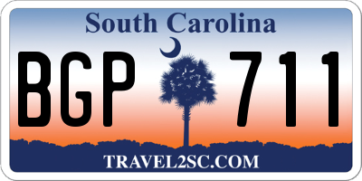 SC license plate BGP711
