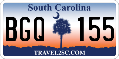 SC license plate BGQ155