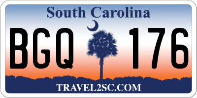 SC license plate BGQ176