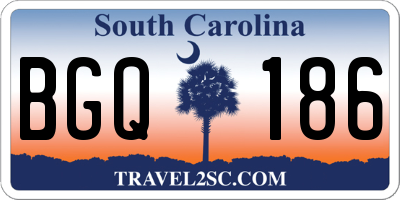 SC license plate BGQ186