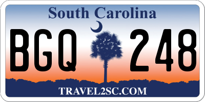 SC license plate BGQ248