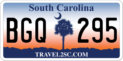 SC license plate BGQ295