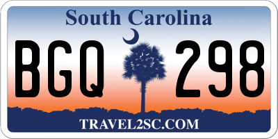SC license plate BGQ298