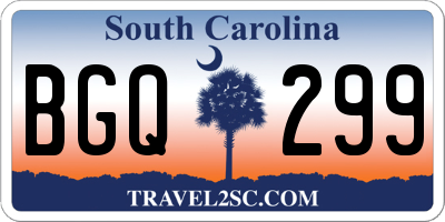 SC license plate BGQ299