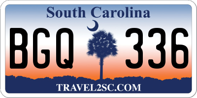 SC license plate BGQ336