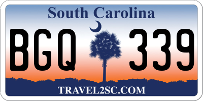 SC license plate BGQ339