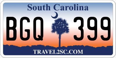SC license plate BGQ399