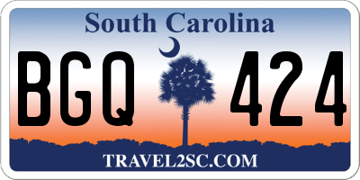 SC license plate BGQ424