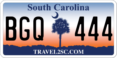 SC license plate BGQ444