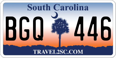 SC license plate BGQ446