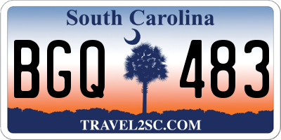 SC license plate BGQ483
