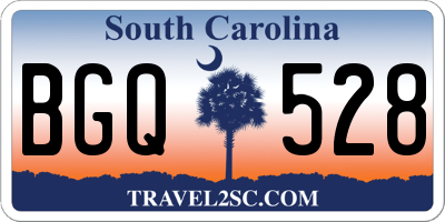 SC license plate BGQ528