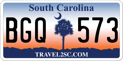 SC license plate BGQ573