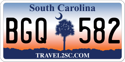 SC license plate BGQ582