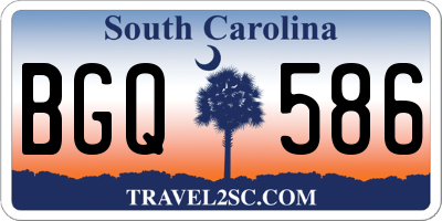 SC license plate BGQ586