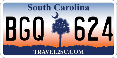 SC license plate BGQ624