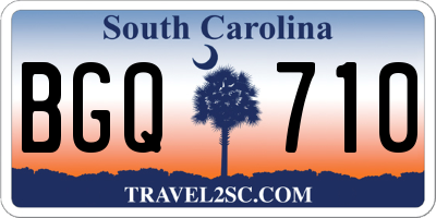 SC license plate BGQ710