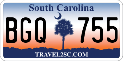 SC license plate BGQ755