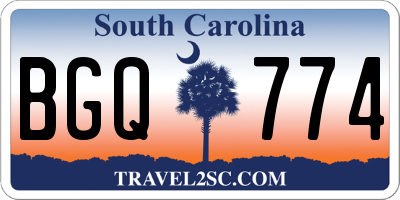 SC license plate BGQ774