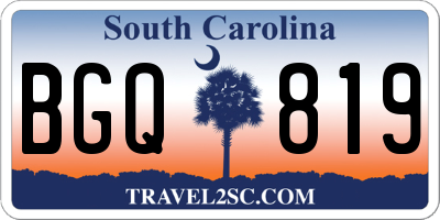 SC license plate BGQ819