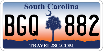 SC license plate BGQ882