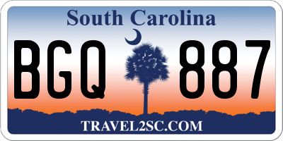 SC license plate BGQ887