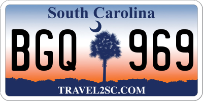 SC license plate BGQ969