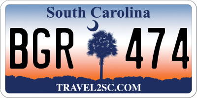 SC license plate BGR474