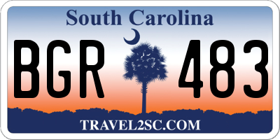 SC license plate BGR483