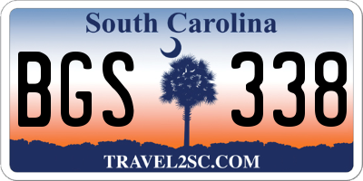 SC license plate BGS338