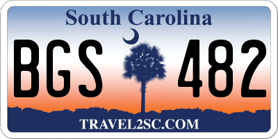 SC license plate BGS482