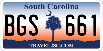 SC license plate BGS661