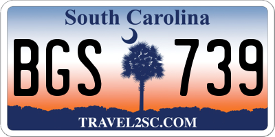 SC license plate BGS739