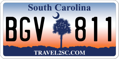 SC license plate BGV811