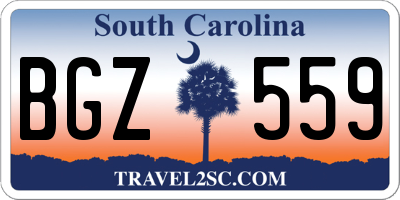 SC license plate BGZ559