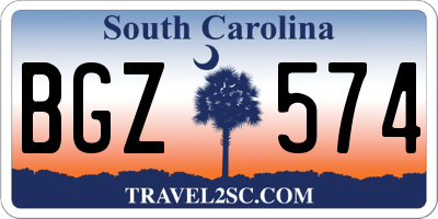 SC license plate BGZ574