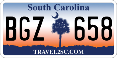 SC license plate BGZ658