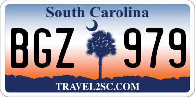 SC license plate BGZ979