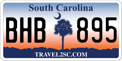 SC license plate BHB895