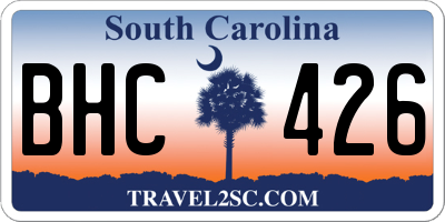 SC license plate BHC426